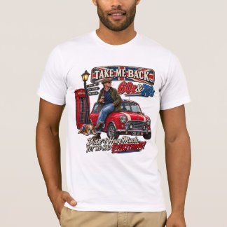 Dra mig tillbaka 60- och 70-tals retro T-shirt
