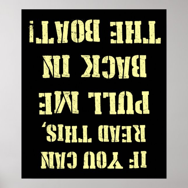 Dra mig tillbaka i Boat Poster (Framsidan)