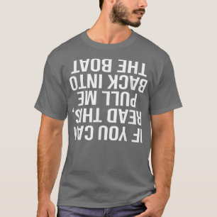 Dra mig tillbaka till Boat Funny FishingBass Rod T Shirt