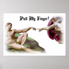 Dra min Finger Fart Humor Poster