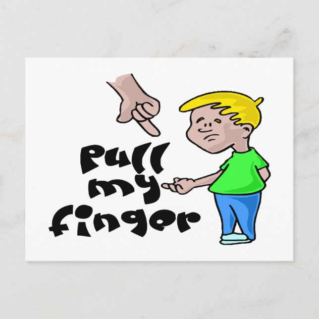 Dra min Finger Vykort (Framsida)