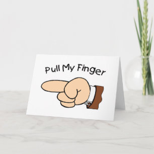 Dra mitt hälsningskort för Finger Kort