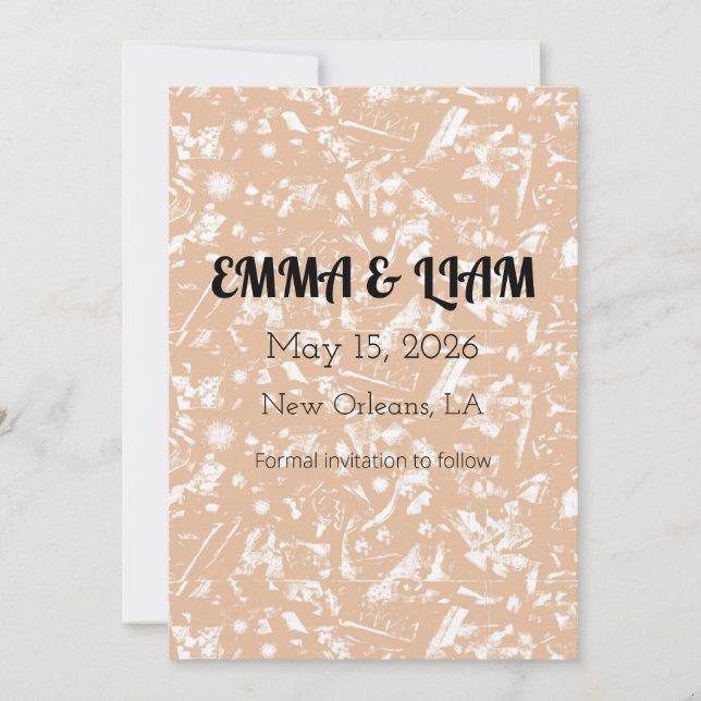 Dra och släpp Anpassa dina gruppinbjudningar nu Spara Datumet (Framsida)