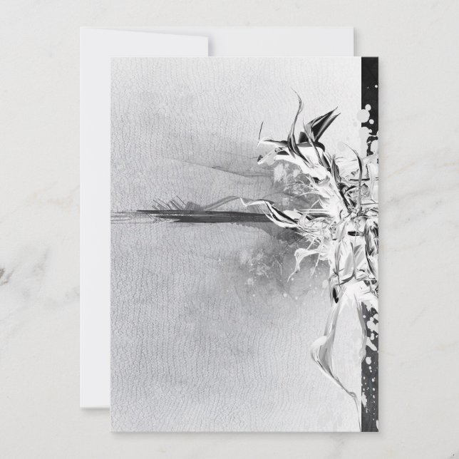 Dra och släpp bröllopsinbjudningar inbjudningar (Framsida)