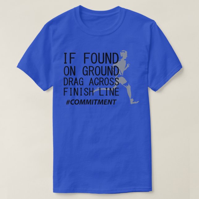 Dra över avsluta cross country springer lustigt t shirt (Design framsida)
