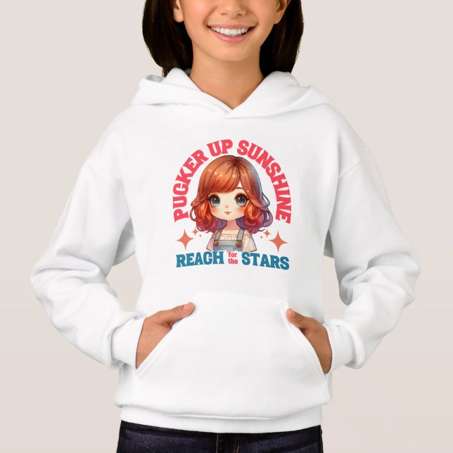 Dra på dig solsken nå stjärnorna t shirt (Framsida)