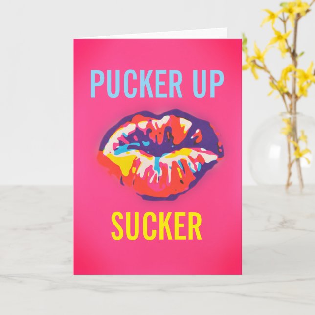 Dra på Sucke Kort (Gul blomma)