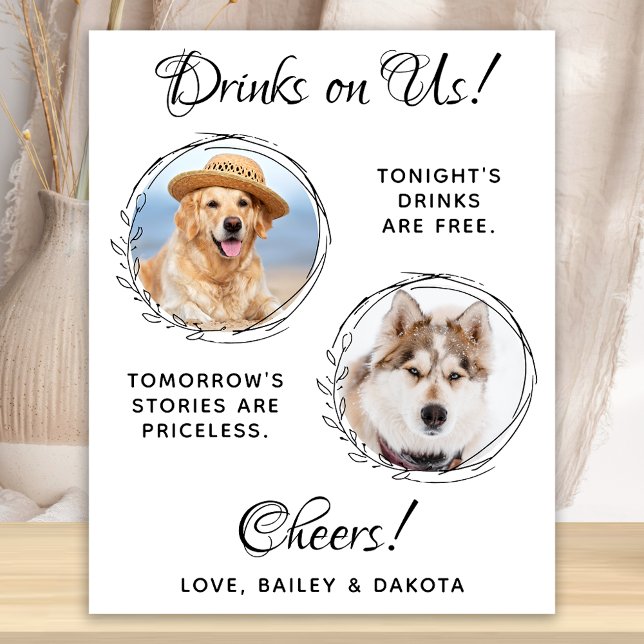 Dra på USA Pet Bröllop Anpassningsbar Photo Hund O Poster (Skapare uppladdad)