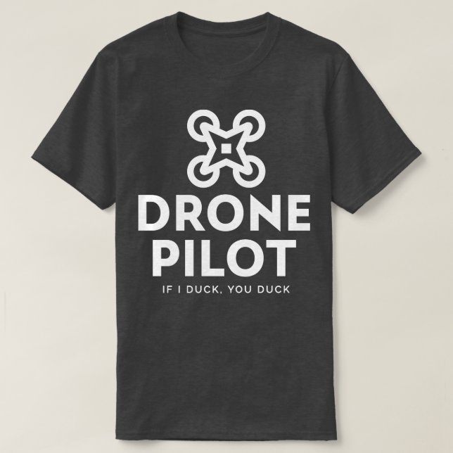 Dra piloten om jag Anka dig Anka T Shirt (Design framsida)