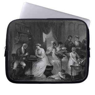 Dra rumplats, från "den sociala dagen" vid Peter Laptop Sleeve