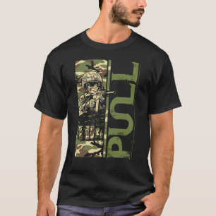 Dra Skjut Svär Reloada Upprepa Roligt Fällskjutspe T Shirt