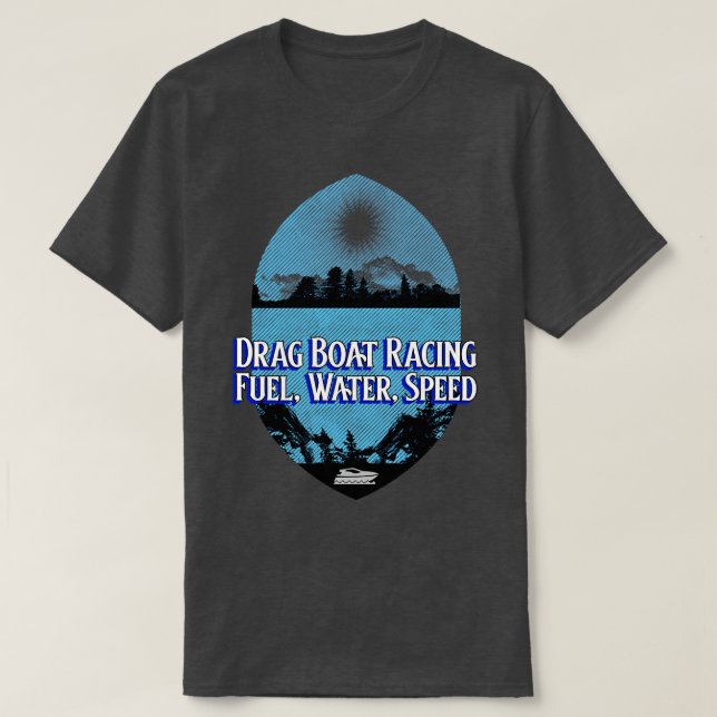 Dra snabbtvätt av Tävla bränsle Vatten med snabb s T Shirt (Design framsida)