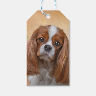 Dra spanielen för kung Charles för hund den stol Presentetikett