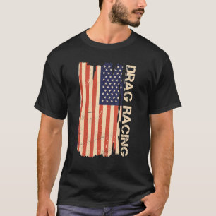 Dra Tävla Amerikansk Flagga Dra Tävla Älskare T Shirt