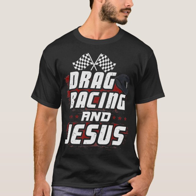 Dra Tävla och Jesus T Shirt (Framsida)