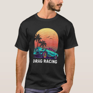Dra Tävla Tävla Manar Dra Tävling muskelbil för T Shirt