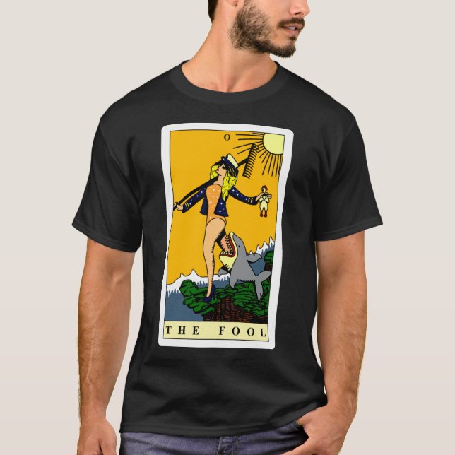 Dra Tävling Tarot Katya som Fool Tri-blend T-Shir T Shirt (Framsida)