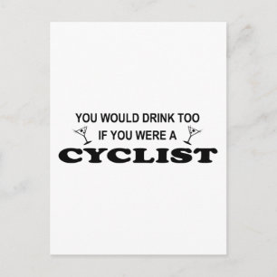 Dra till - Cyklist Vykort