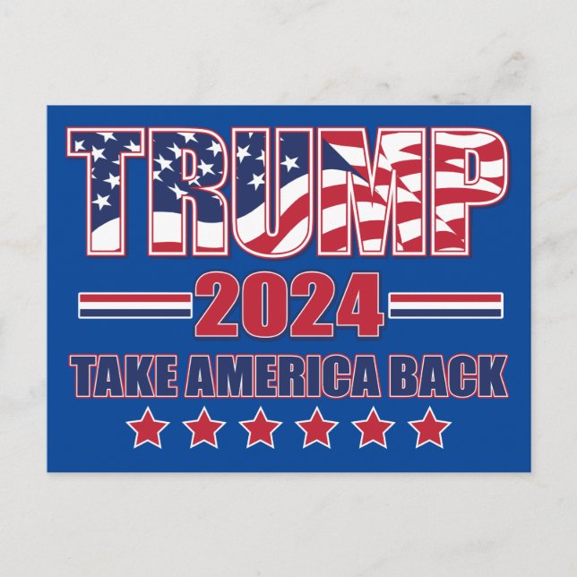 Dra tillbaka Amerika Helg Vykort (Framsida)