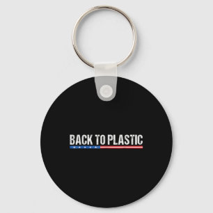 Dra tillbaka till plastfin nyckelring