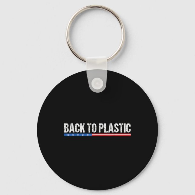Dra tillbaka till plastfin nyckelring (Framsida)
