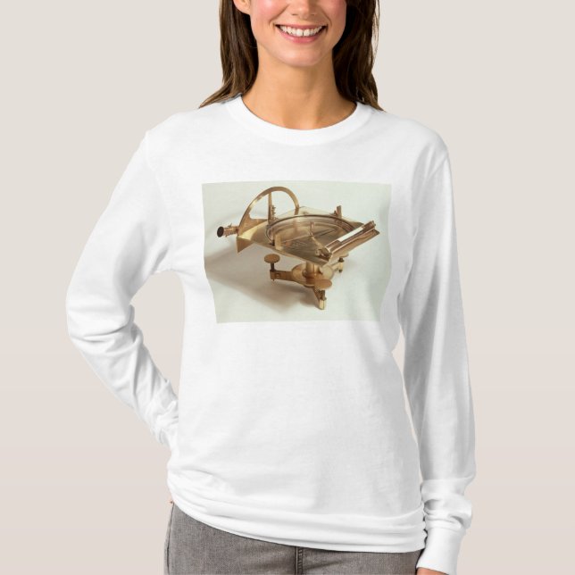 Dra upp konturernaa av kompasset tee shirt (Framsida)
