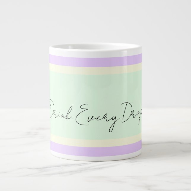 Dra varje droppe-jumbo jumbo mugg (Framsidan)