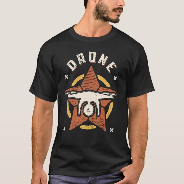 Dra Vintagen Retro Classic T Shirt (Framsida)