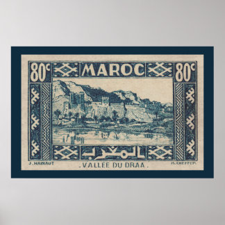 Draa Valley, Marocko - Poster