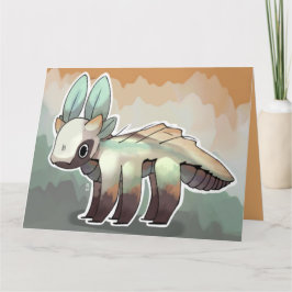 Draakje kaart fantasie  kort