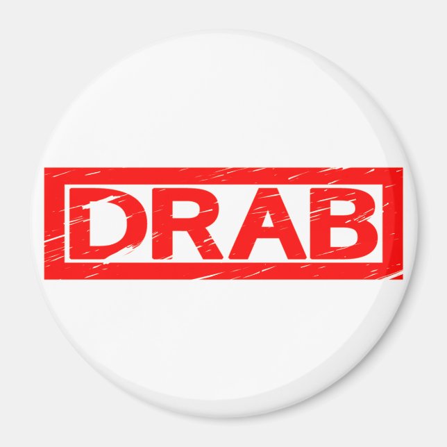 Drab Frimärke Magnet (Framsidan)
