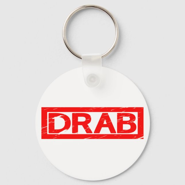 Drab Frimärke Nyckelring (Framsida)