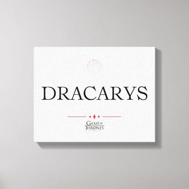 Dracarys Canvastryck (Framsida)