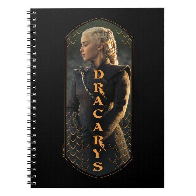 "Dracarys" Daenerys Targaryen Graphic Anteckningsbok (Framsidan)