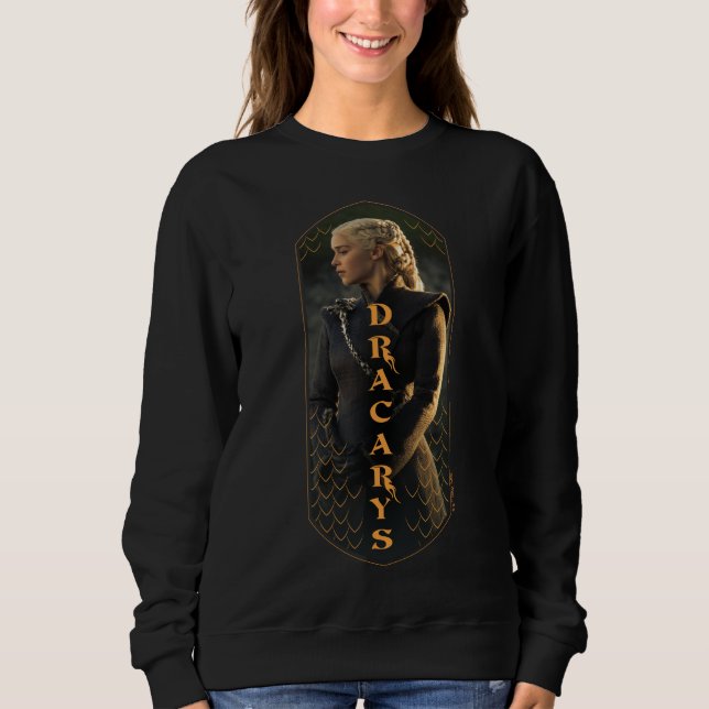 "Dracarys" Daenerys Targaryen Graphic T Shirt (Framsida)