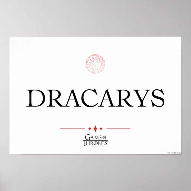 Dracarys Poster (Framsidan)