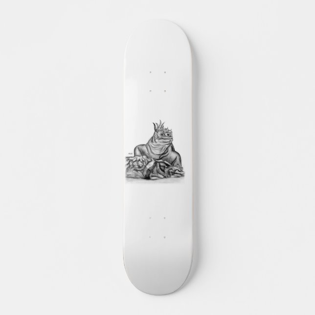 Drache am Felsen Skateboard Bräda 21,5 Cm (Framsida)