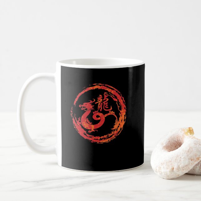 Drache chinesisches Tierkreiszeichen Kaffemugg (Med munk)