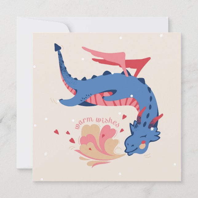 Drache, herzliche Wünsche. (Framsida)