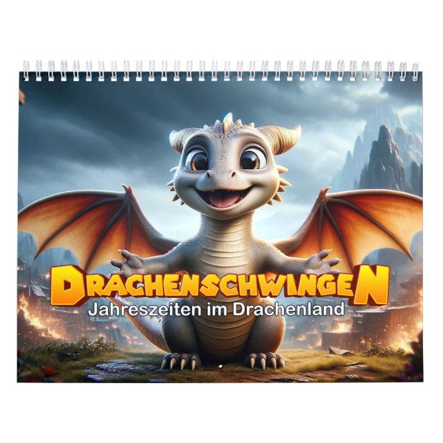 Drachenschwingen: Jahreszeiten im Drachenland Kalender (Omslag)