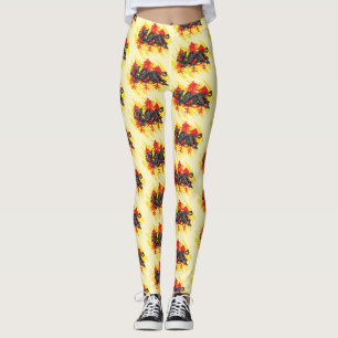 Drachenwald damasker leggings