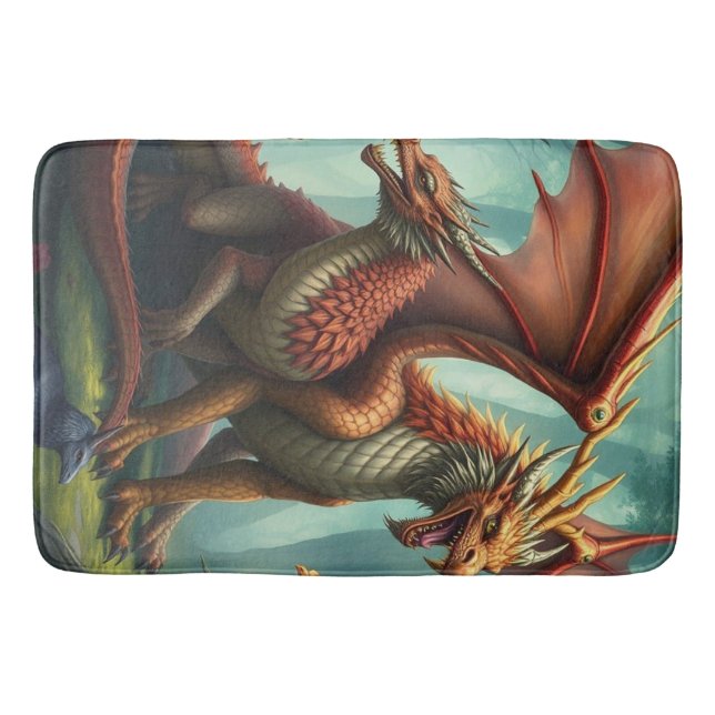 🔥 Drachenwelt – Das Reich der Lüfte und Flammen Badrumsmatta (Framsidan)