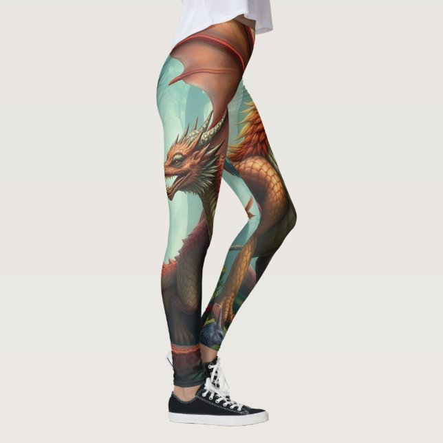 🔥 Drachenwelt – Das Reich der Lüfte und Flammen Leggings (Höger)
