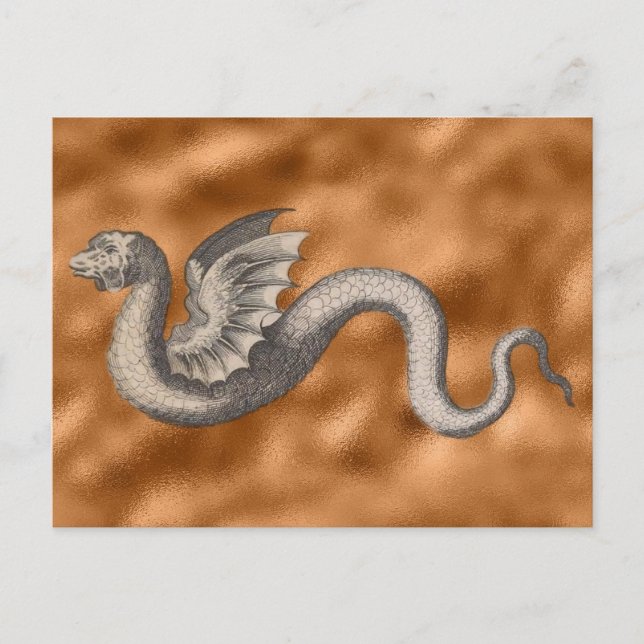 Draco alatus Apes ex Greuino Aldro Vykort (Framsida)