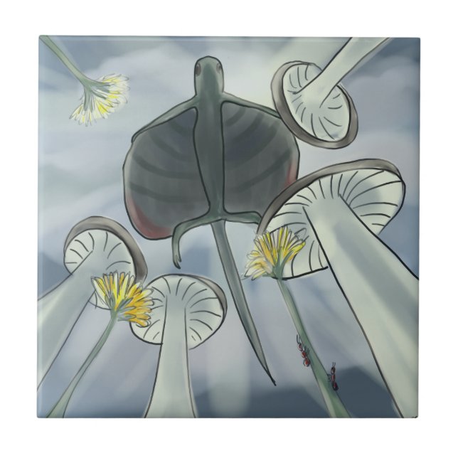 Draco flying kakelplatta (Framsidan)