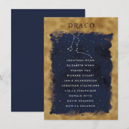 DRACO-kort för konstellation Celestial Sequard-kor