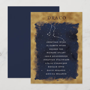 DRACO-kort för konstellation Celestial Sequard-kor