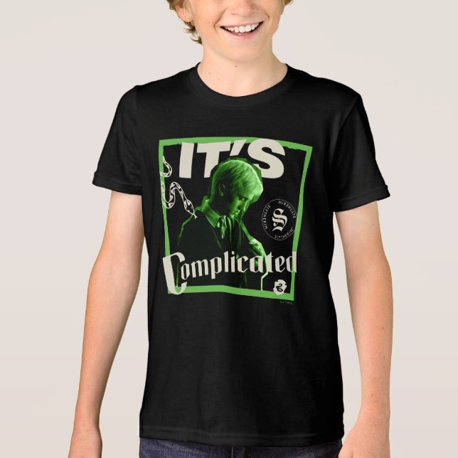 Draco Malfoy - "It's Complicated" T Shirt (Framsida)