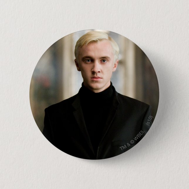 Draco Malfoy Rak på Knapp (Framsida)