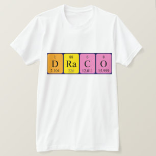 Draco periodiskt återkommande skjorta bord namn t shirt